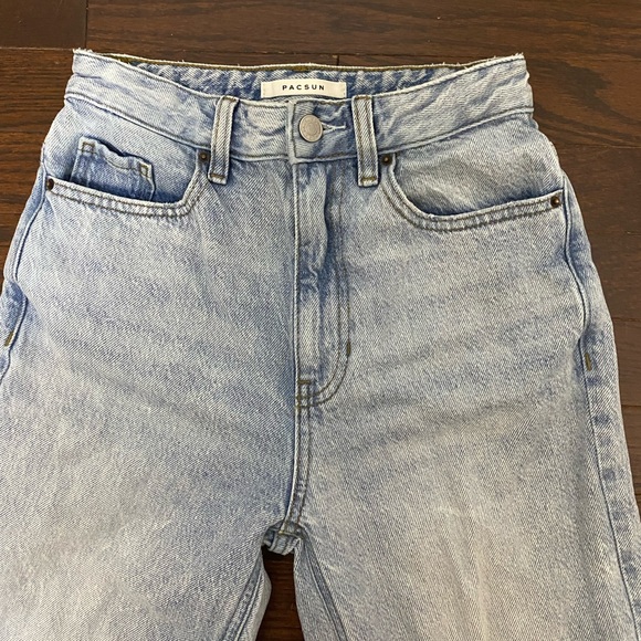 PacSun 90s Boyfriend Jeans, Size 23, Light Indigo Blue, 100% Cotton - Picture 10 of 14